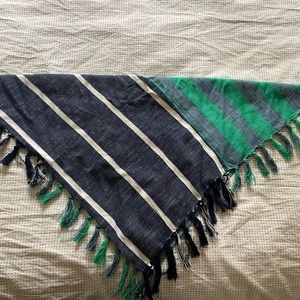 Ace&Jig Spring 22 tassel bandana in Hoops pattern.